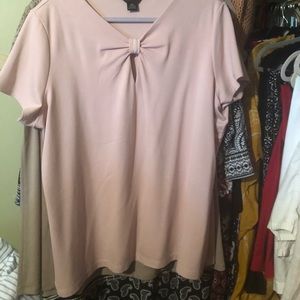 Rose pink short sleeve top